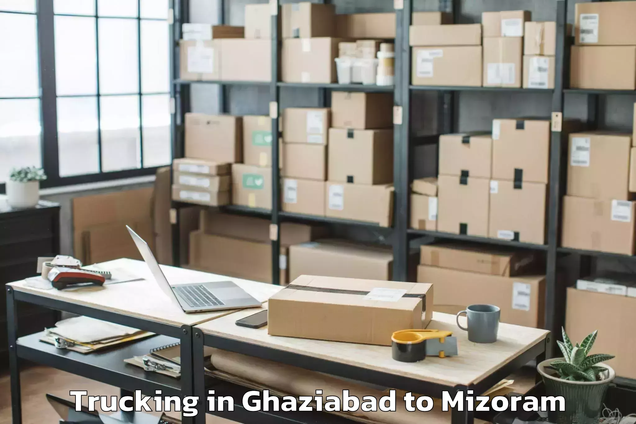 Affordable Ghaziabad to Bilkhawthlir Trucking